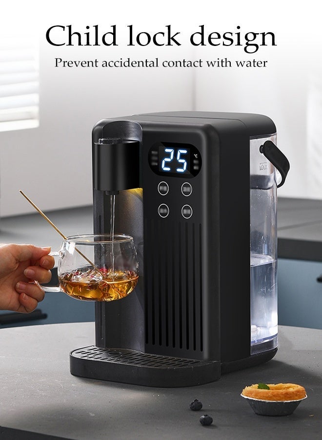 DUNISO 3 L Mini Water Dispenser with Touch Screen, Tabletop Direct Drinking Machine with Independent Water Tank, 12 Temperatures(White) - Image 3